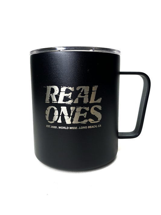 Real Ones Engraved Black Mug